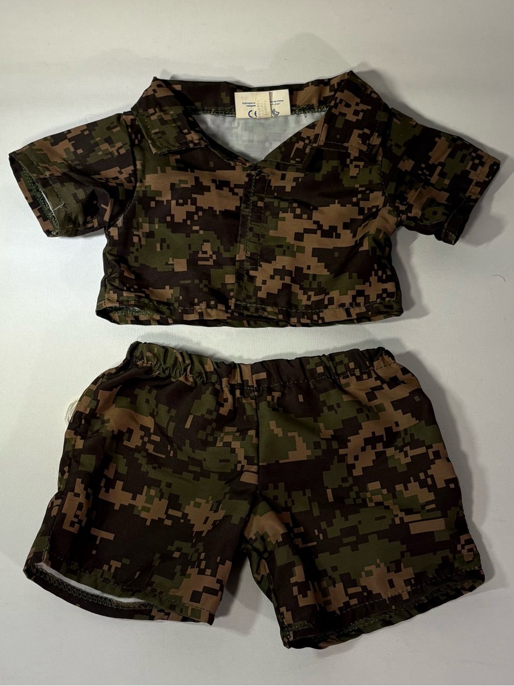 🪖 BUILD A BEAR MILITARY DIGITAL CAMO ARMY FATIGUES BEAR ACCESSORY CLOTHING SET